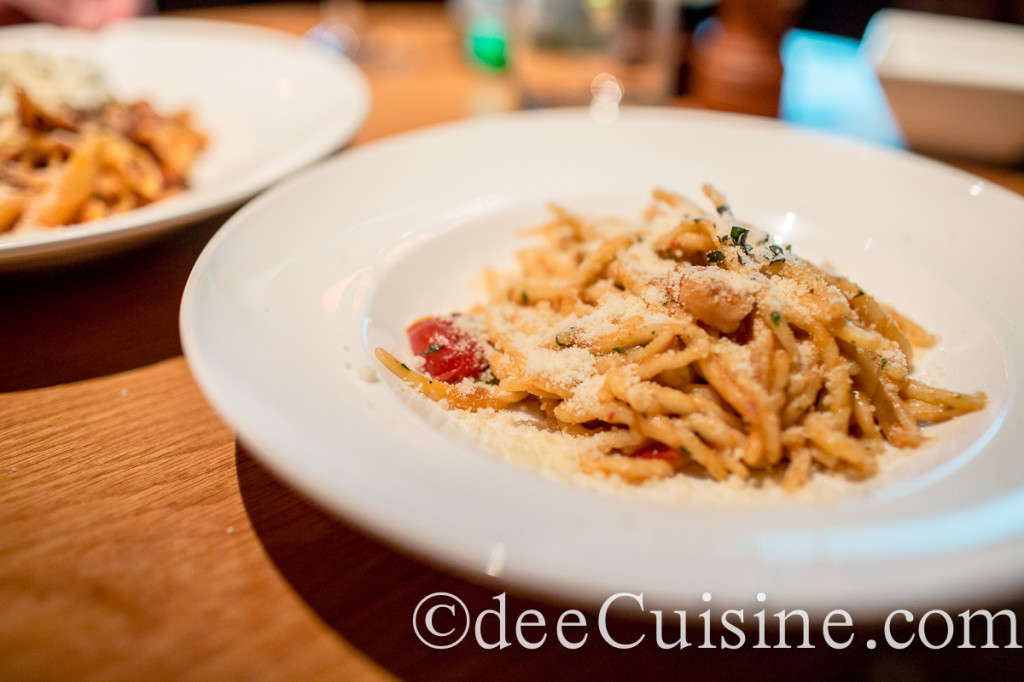 Trofie with Rock Shrimp at Morello Italian Bistro