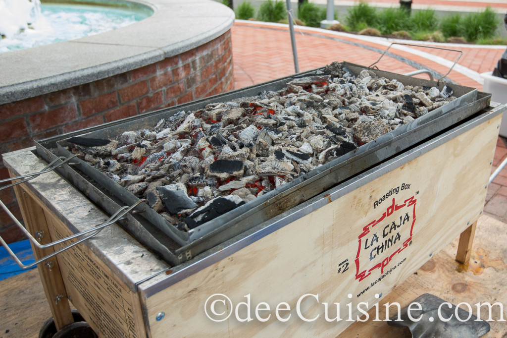One of Paloma's La Caja China roasting boxes