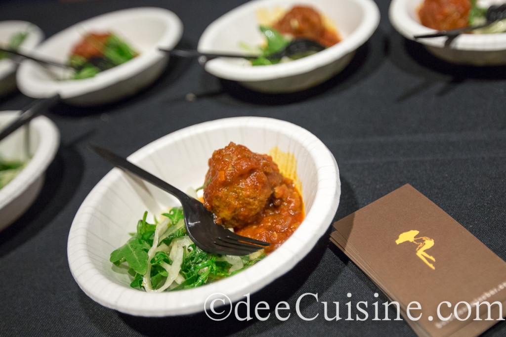Chef Michael Lucente of Barcelona's Albondigas, made with pork butt, short ribs, veal breast and Mangalica ham
