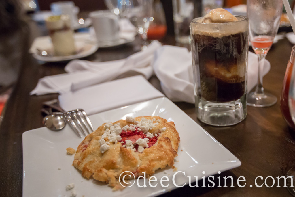 Strawberry Crostata, Crumbled Goat Cheese