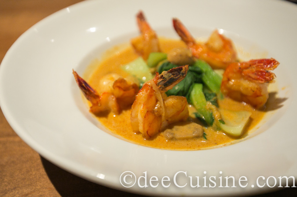 Jumbo Asian Shrimp sautéed with massaman curry