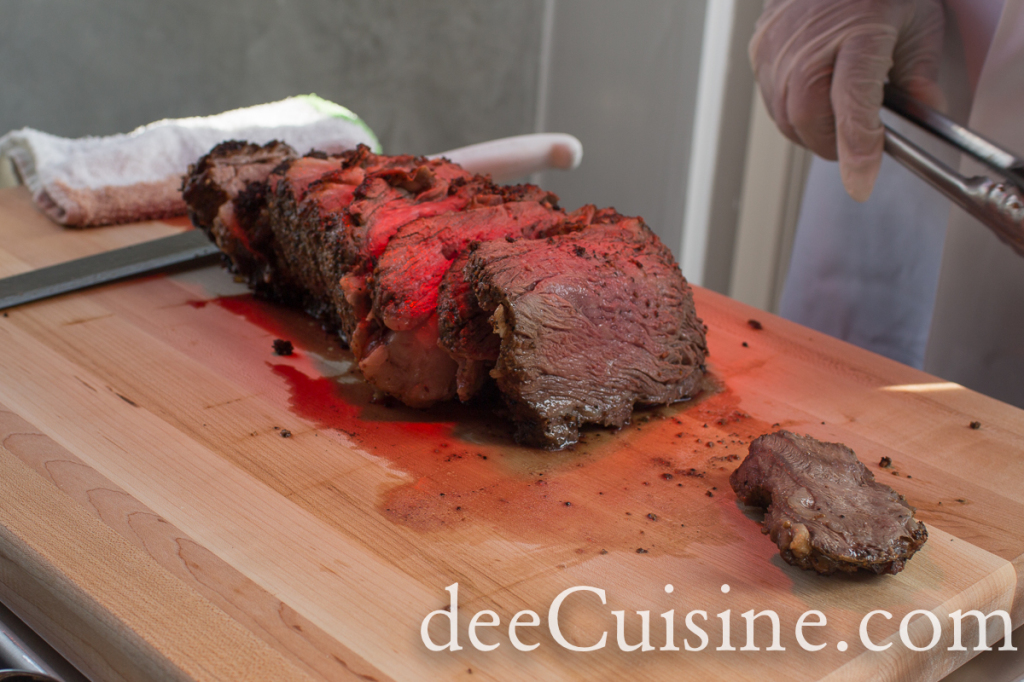 The Prime Rib carving station is the perfect spot to get your protein fix.