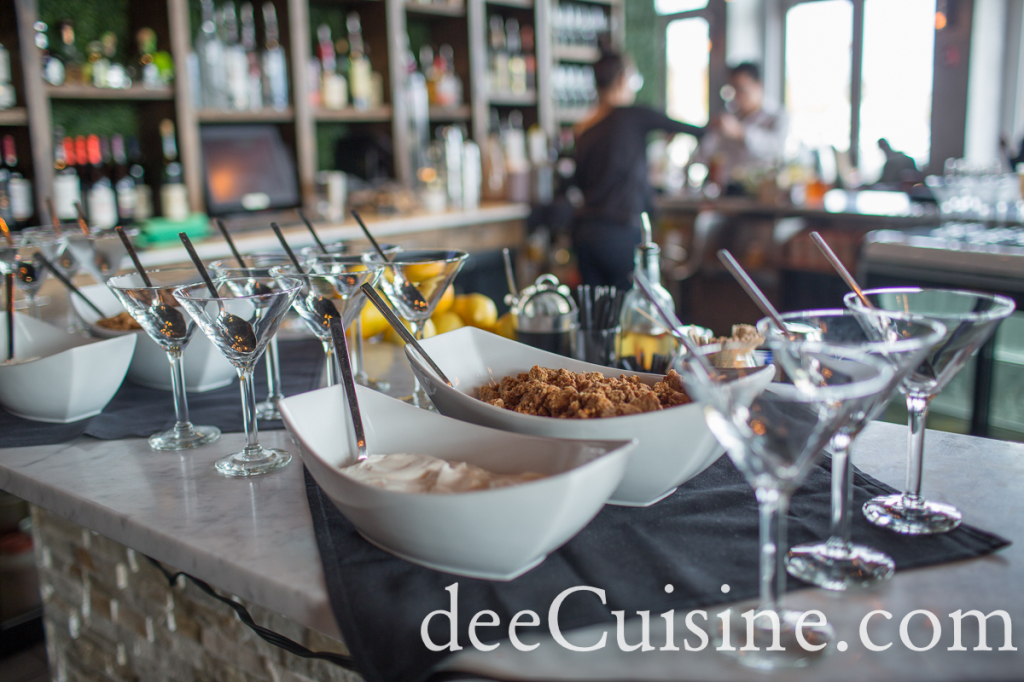 Put a dollop or two of Greek yogurt into your martini glass and top it off with some crunchy granola.