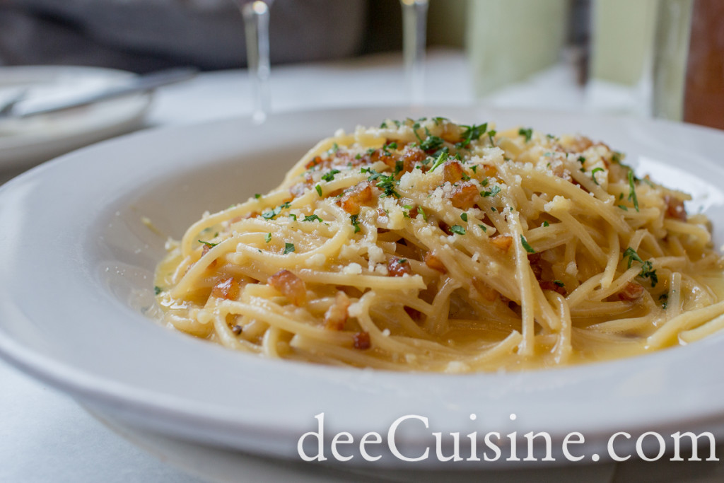 Pasta Carbonara at Strada18