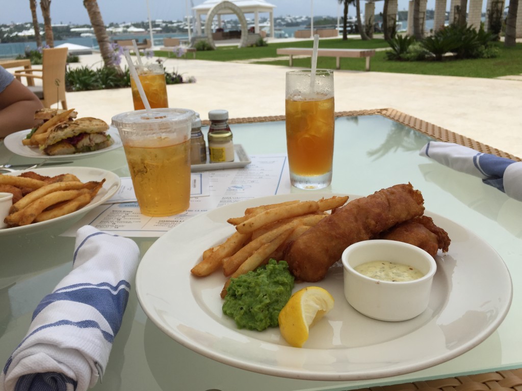 Fish & Chips at Crown & Anchor Bermuda by deecuisine.com