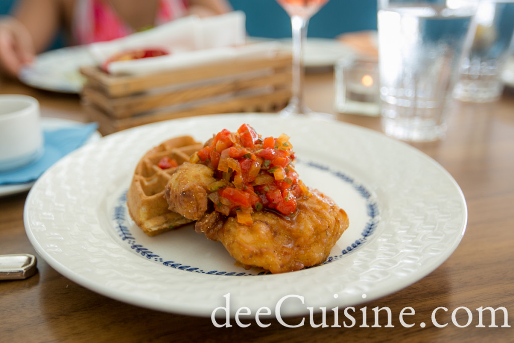 Chicken and Waffles at Marcus' Bermuda