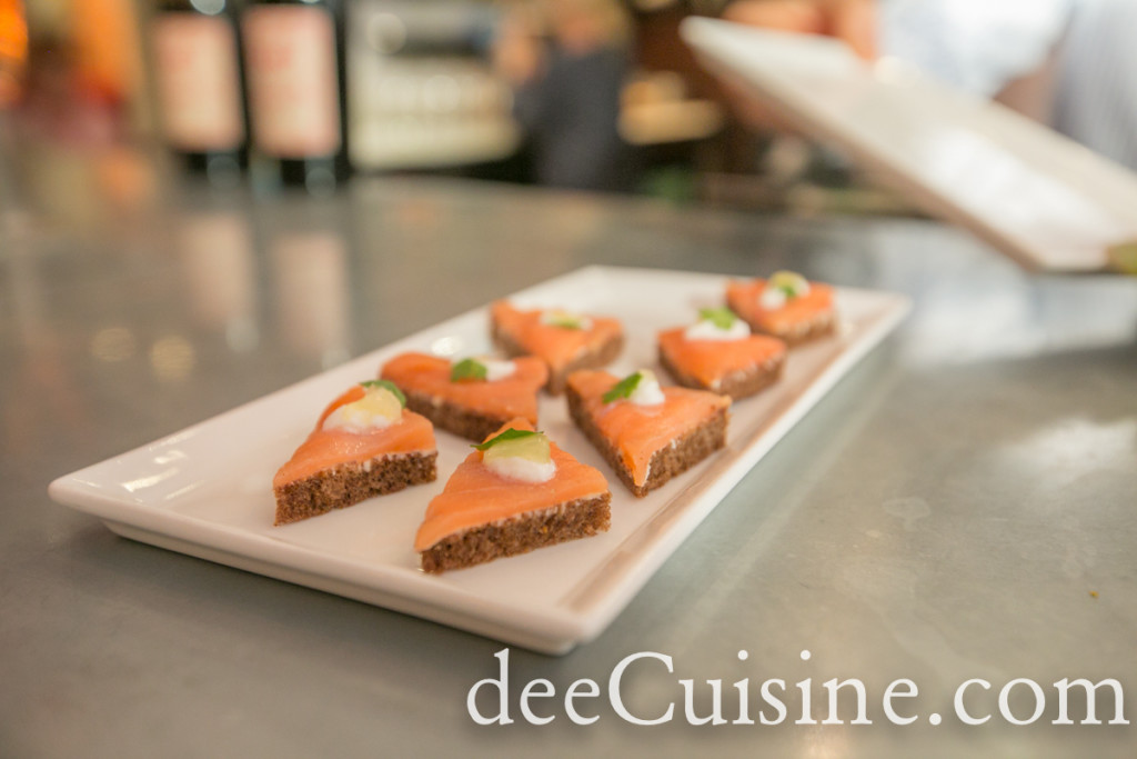 Smoked Salmon on Rye at Bistro V, Greenwich by deecuisine.com