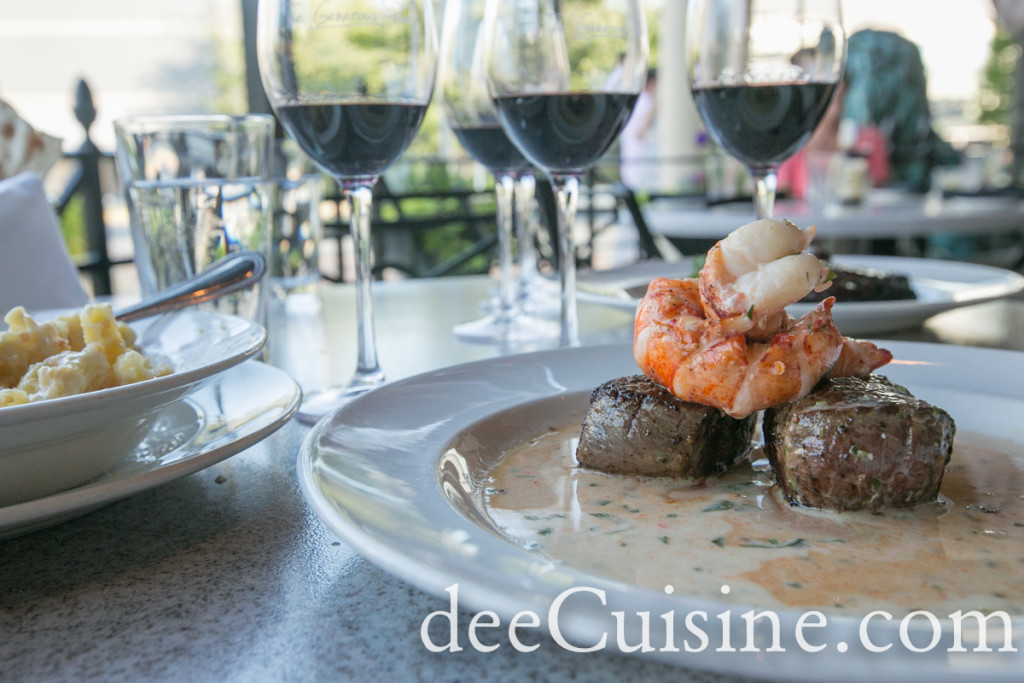 Seared Tenderloin with Butter Poached Lobster Tails