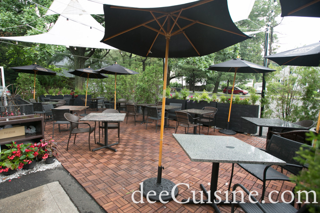 Dine alfresco at Table 104