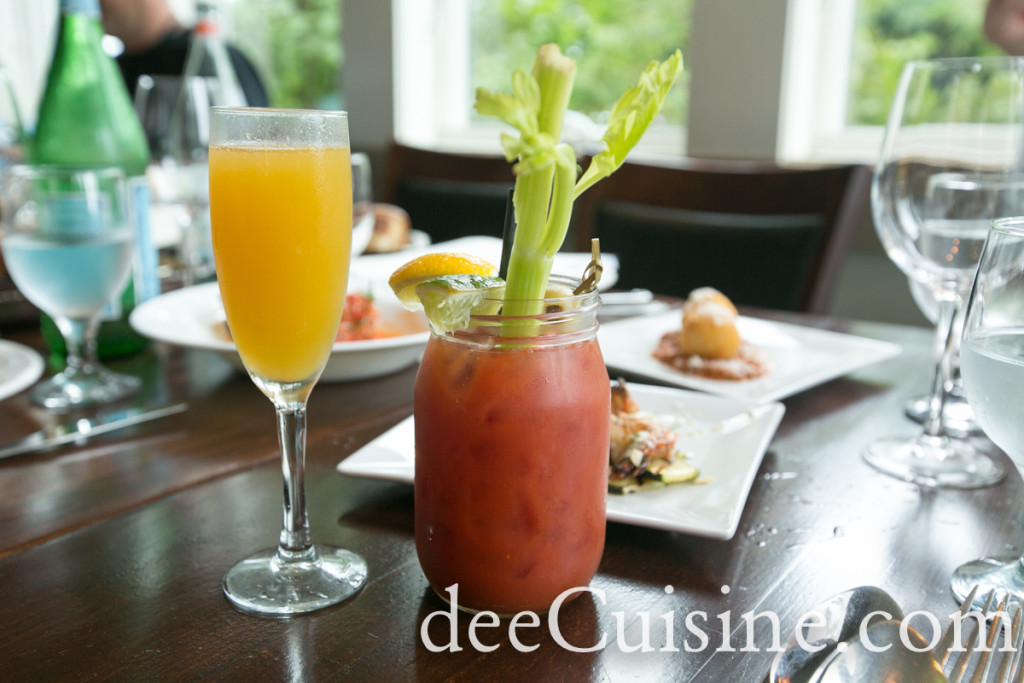 Mango Bellini and Bloody Mary at Table 104