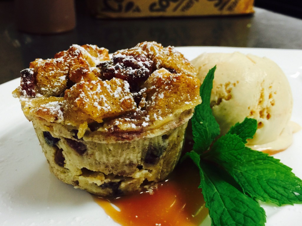 Parallel Post Pumpkin Bread Pudding with Salted Caramel Ice Cream