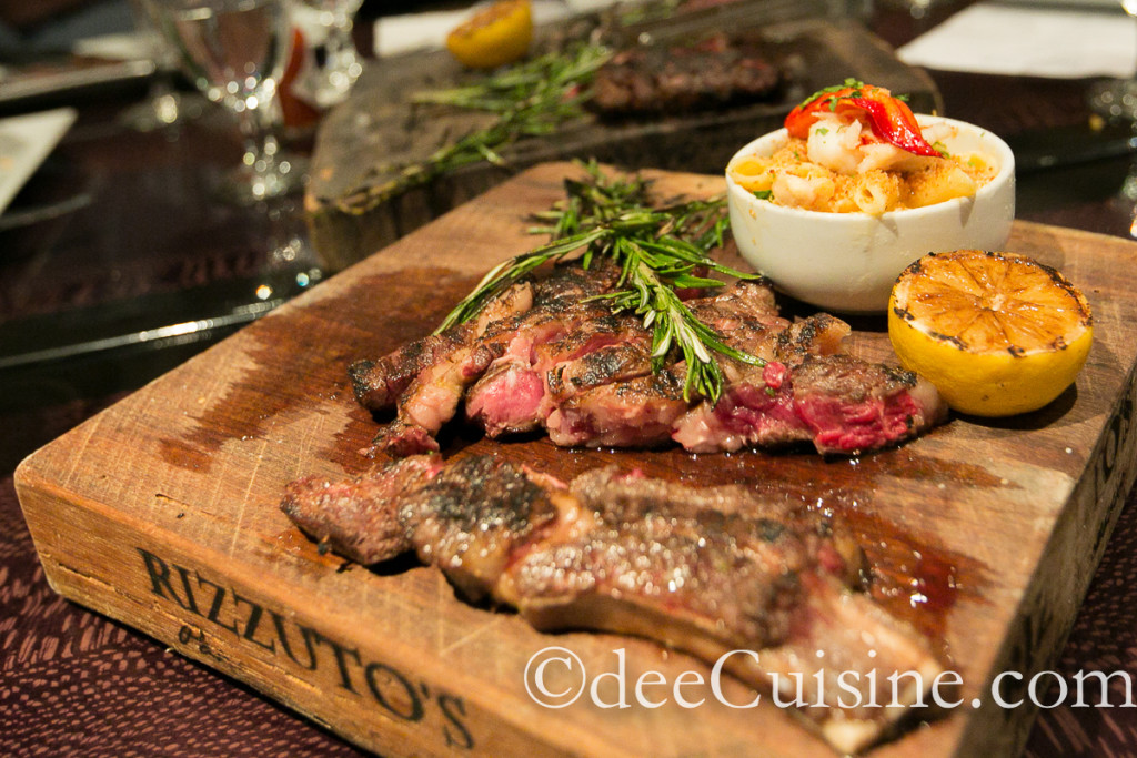 Ribeye Steak with Lobster Mac and Cheese