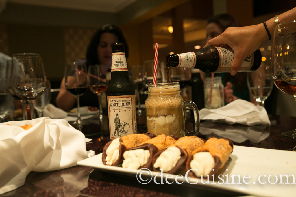 Cannoli with a Grown Up Root Beer Float