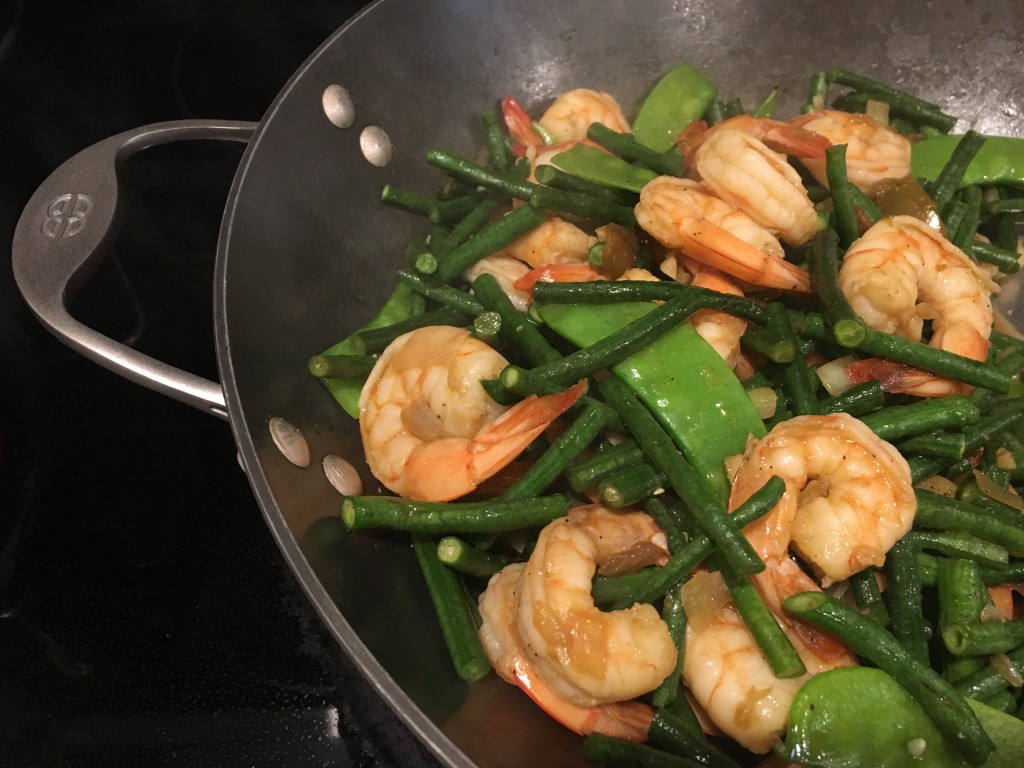 Stir Fried Snake Beans with Shrimp
