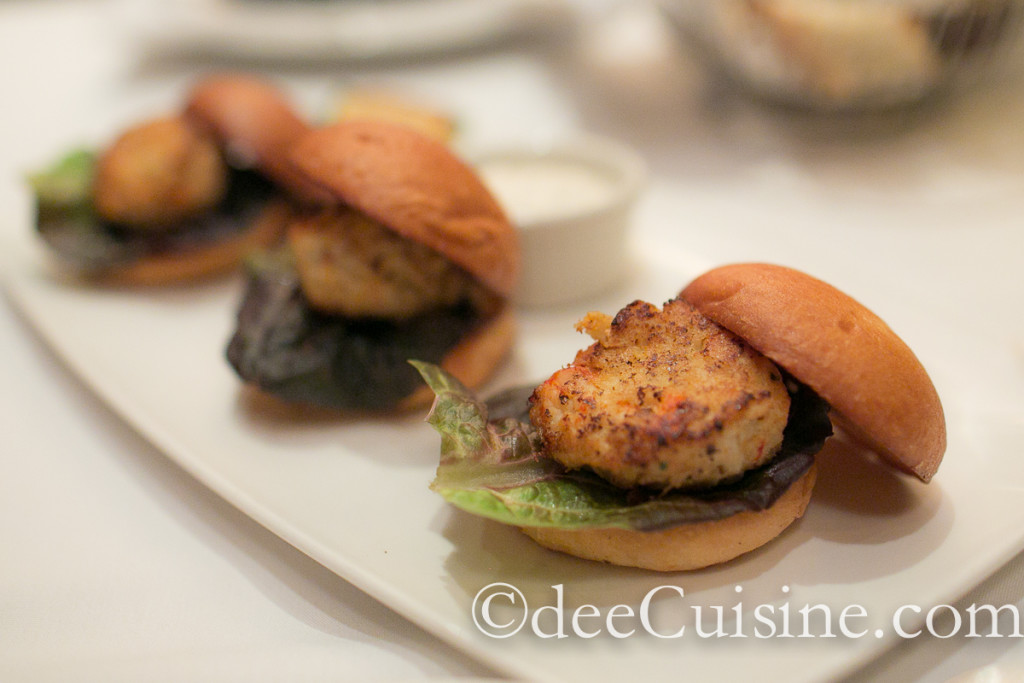 Mini Lobster and Crab Burgers