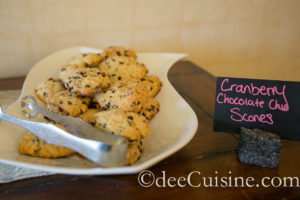 Cranberry Chocolate Scones at Fresh Salt's Sunday Brunch