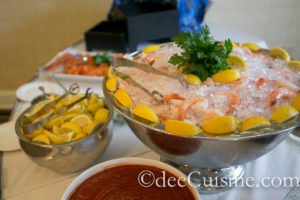 Shrimp Cocktail and Smoked Salmon at Fresh Salt's Sunday Brunch