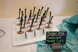 Chocolate Mousse Cups at the Dessert Station at Fresh Salt's Sunday Brunch