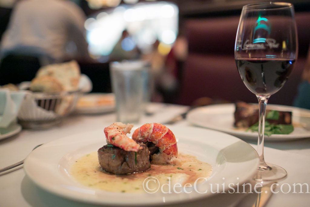 Seared Tenderloin with Butter Poached Lobster Tails